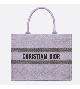Medium Dior Book Tote Taro Purple