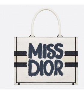 Medium Dior Book Tote light blue