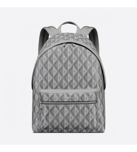 Dior Rider Backpack CD Diamond Motif Canvas Grey