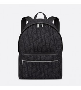 Dior Rider Backpack Oblique Motif Canvas Black