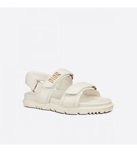 DiorAct Sandals Women Lambskin White