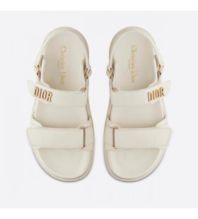 DiorAct Sandals Women Lambskin White
