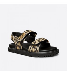 DiorAct Sandals Women Mizza Technical Fabric Beige