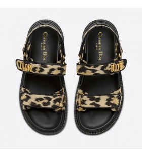 DiorAct Sandals Women Mizza Technical Fabric Beige