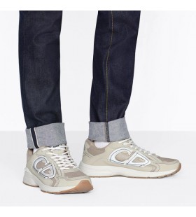 Dior B30 Joggesko Unisex Mesh og Teknisk Stoff Beige