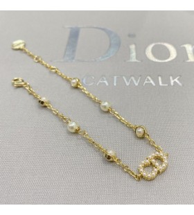 Dior Clair D Lune ArmbÃ¥nd-Metall og Perler Gull
