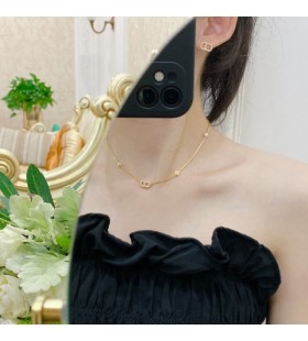 Dior Clair D Lune Colier din Metal si Perle de Aur