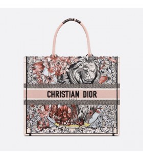 Dior Kitap Çantası La Force Motifli Kanvas Çok Renkli