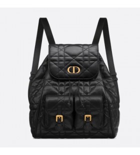 Medium Dior Caro Rucksack Schwarz